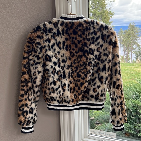 Animal Print Varsity Jacket Size XS - Picture 3 of 3